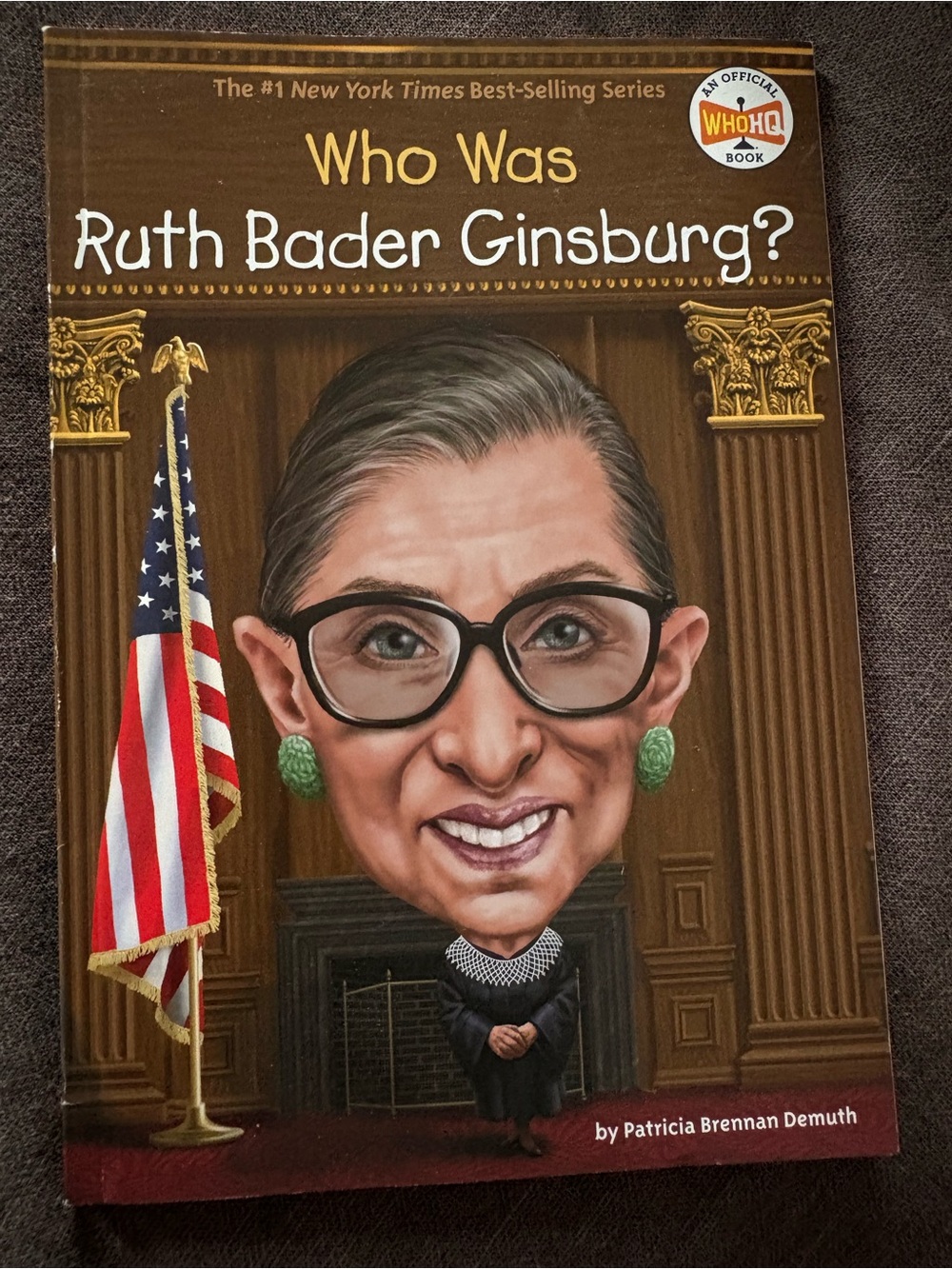Who Was Ruth Bader Ginsburg? Illustrated Biography - Brown Cover